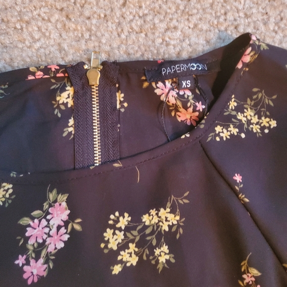 NWT Papermoon Larie Crew Neck Blouse, XS - Picture 7 of 8